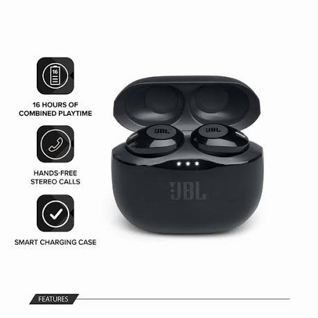 Headset Bluetooth JBL Tune 120 TWS T120 Pure Bass Wireless Earphone