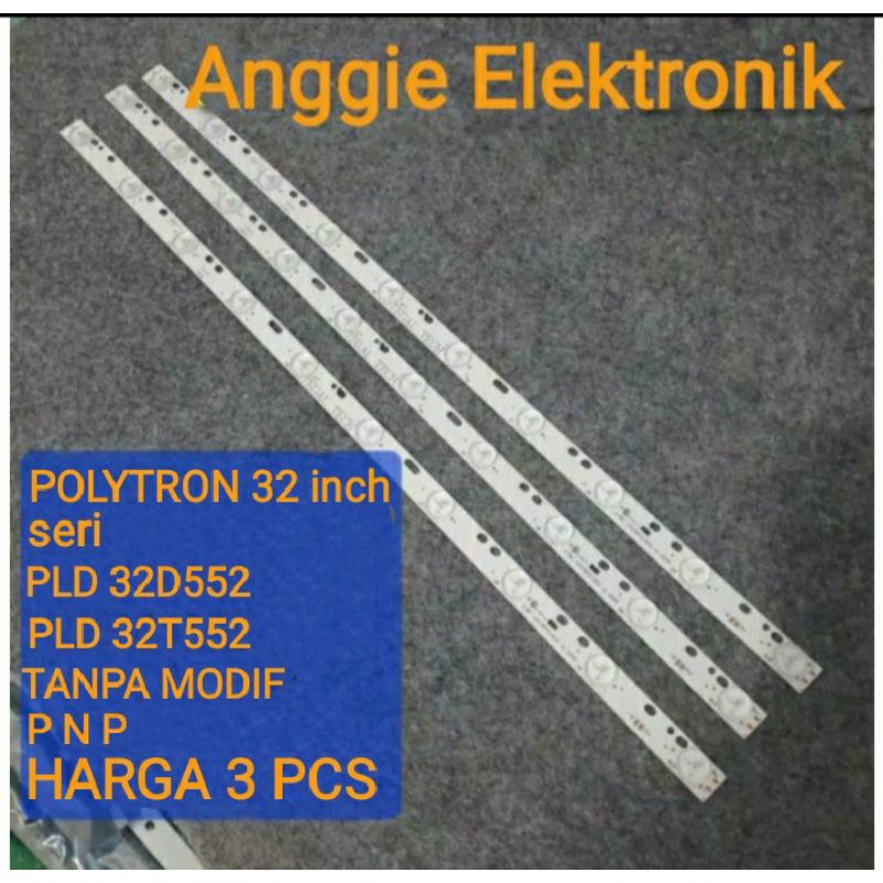 BACKLIGHT tv polytron 32 inch 10k 3v lampu led backlight tv polytron 32 inch panjang 57cm
