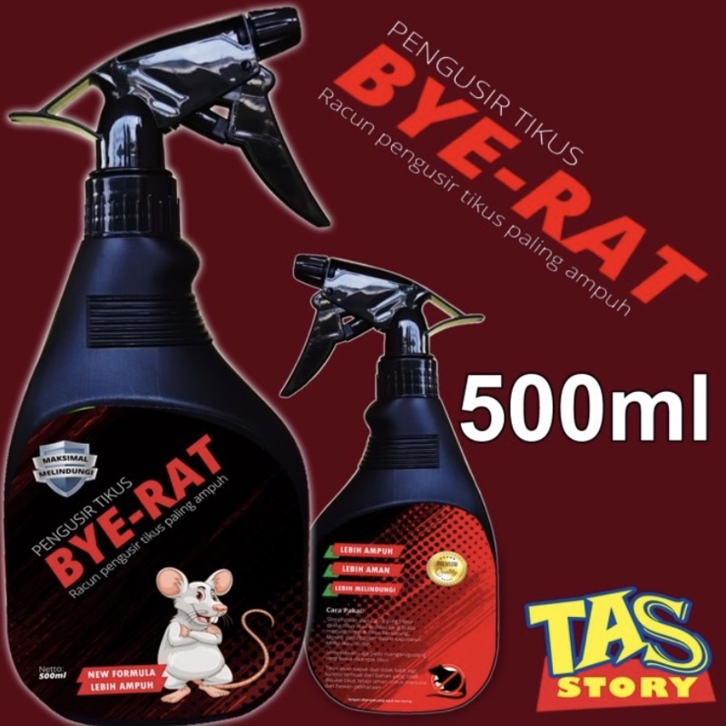RACUN CAIRAN PENGUSIR TIKUS SEMPROT BYE RAT 500 ML AMPUH / RACUN TIKUS 500ML BYE RAT PENGUSIR RACUN TIKUS