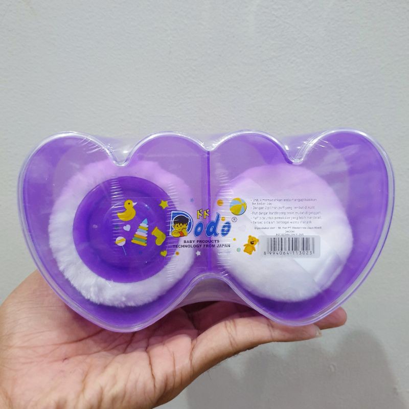 Powder Case Tempat Bedak Dodo | Kiddy isi 2 With Puff | Model LOVE Double Tempat Bedak | Dodo | Kiddy 2 in 1