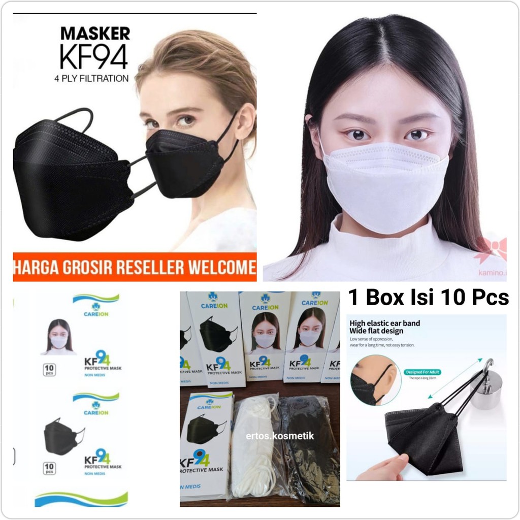 MASKER KOREA KF94 KF 94 4 LAPIS ISI 10 PCS HIGH GRADE PREMIUM