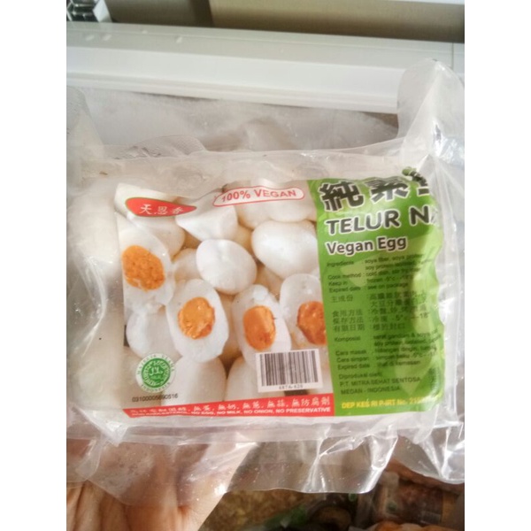 

Telur bulat nabati 素鸡蛋 / vegan egg 6butir / frozen food vegetarian