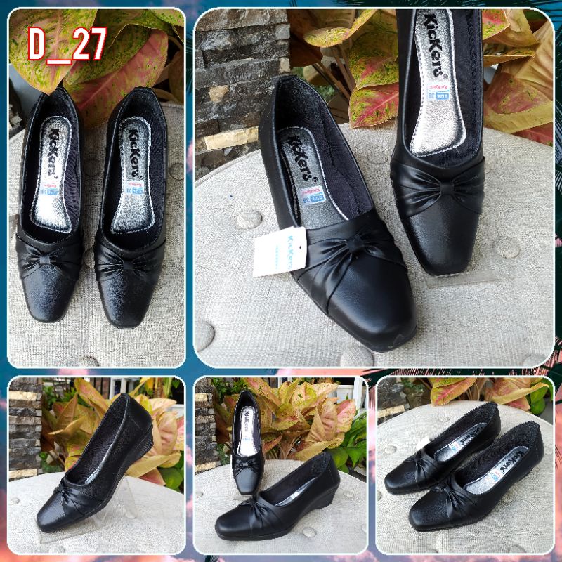 SEPATU WEDGES KERJA WANITA PANTOFEL DUNLUP SIZE 36-40 100% MURAH BERKWALITAS