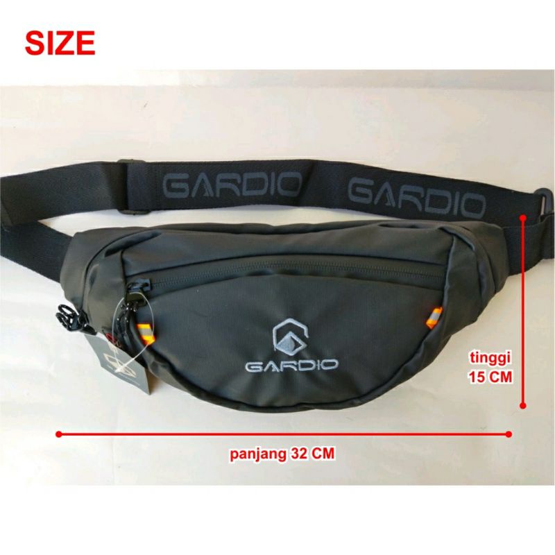 TAS SELEMPANG PRIA ANTI AIR DISTRO BAHAN PREMIUM / WAISTBAG WATERPROOF ORIGINAL