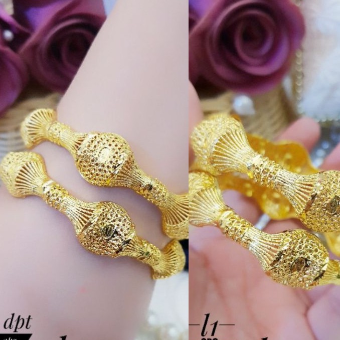 Xuping Perhiasan Gelang Lapis Emas 24K G758