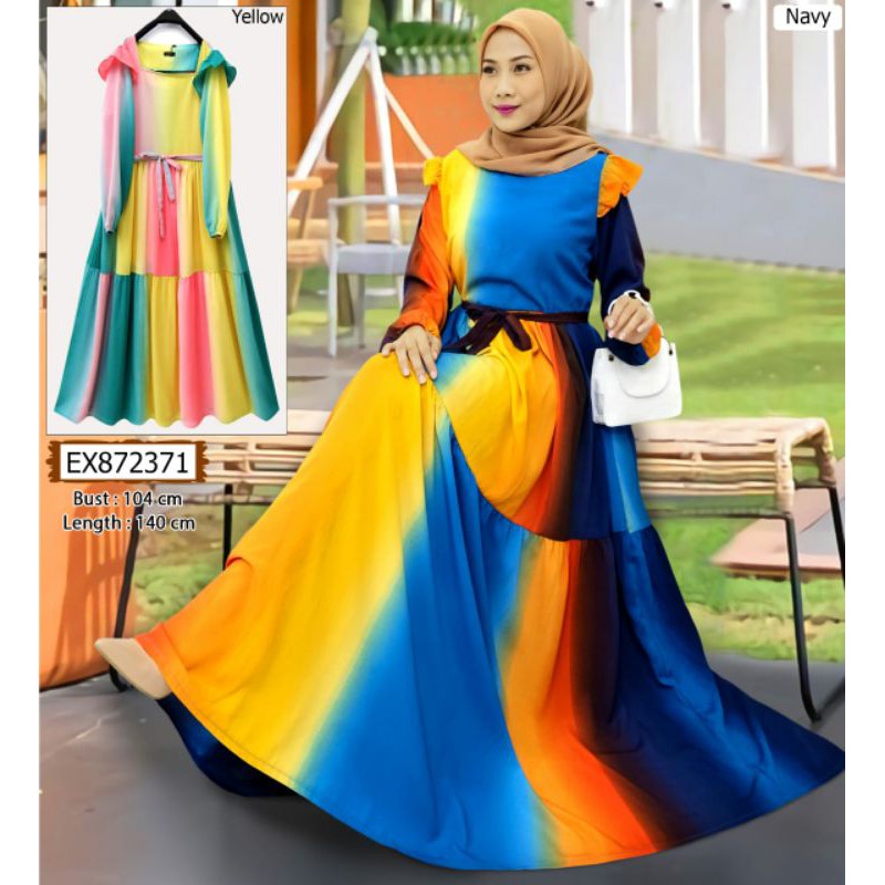 Gamis extu rainbow