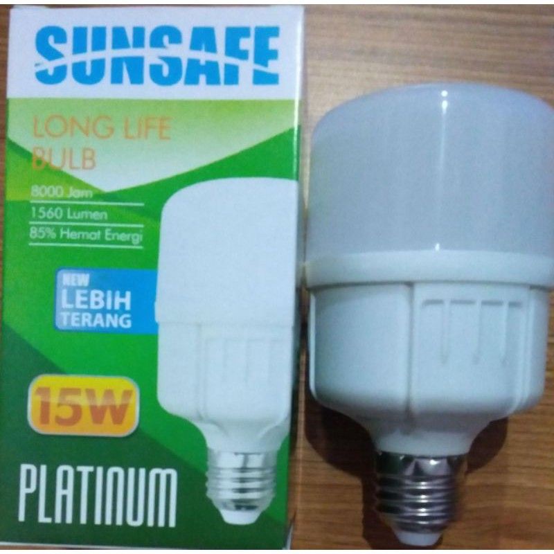 Lampu LED sunsafe platinum 15 watt