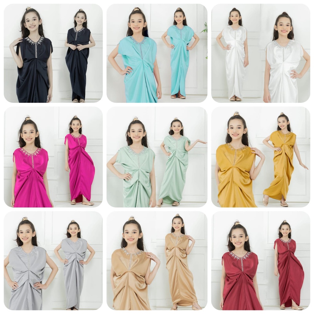 Baju Gamis Anak remaja Kaftan TRIANA KID Kaftan abg tanggung KAFTAN MUTE PREMIUM baju muslim anak pe