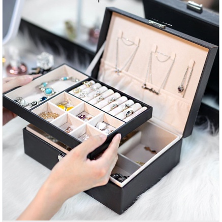 1111 Tempat Perhiasan Travel Jewelry Anting Kalung Cincin Box Penyimpan 1111