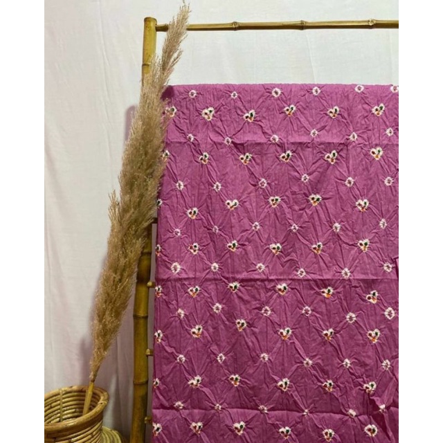 Contoh Jumputan Warna DUSTY PINK TUA