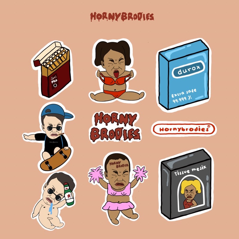

HRNYBRDS - Pergaulan Bebas Sticker Pack