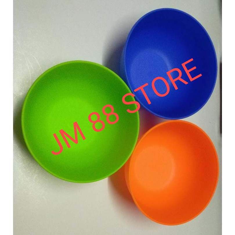 Mangkok plastik / Mangkok makan plastik tebal / Mangkok plastik murah BPA Free - LUSIN