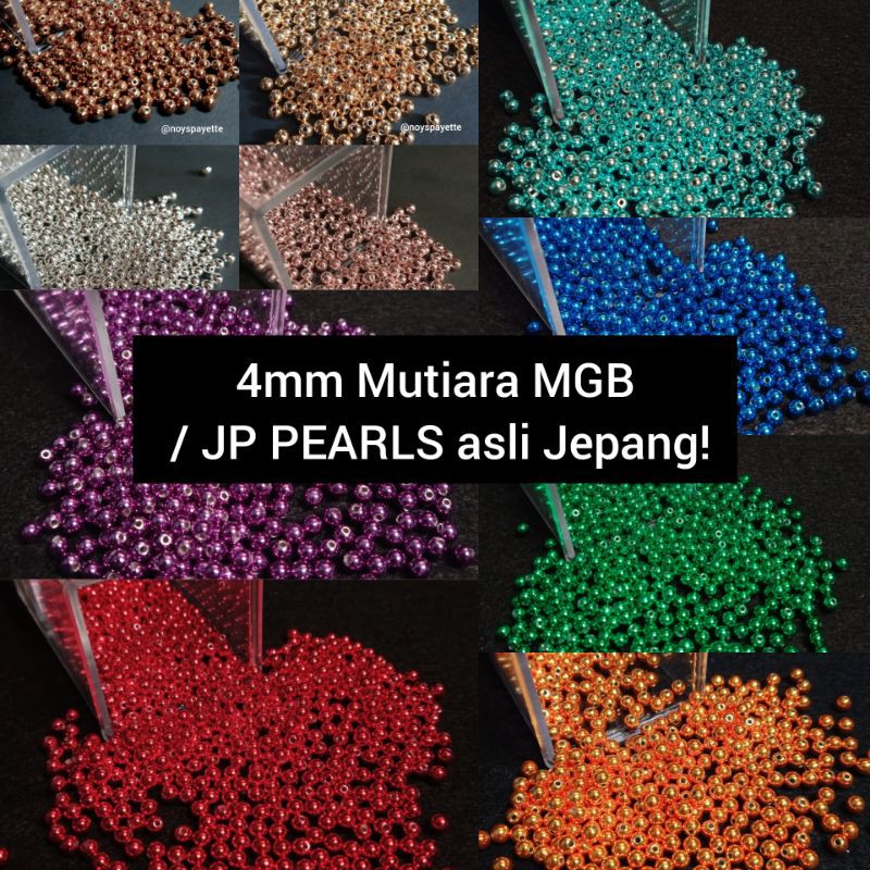 4mm 10gram MOTE PAYET MUTIARA/PEARL MGB asli JEPANG