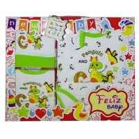 FELIZ MERAH BAJU GIFT SET BABY | KADO SET PERLENGKAPAN BAYI | GIFT SET MURAH