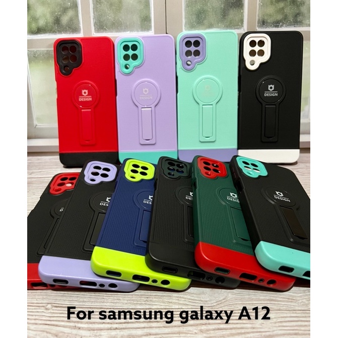 Case Samsung Galaxy A12 / Casing Samsung Galaxy A12 Casing Standing Soft Case Pelindung Kamera