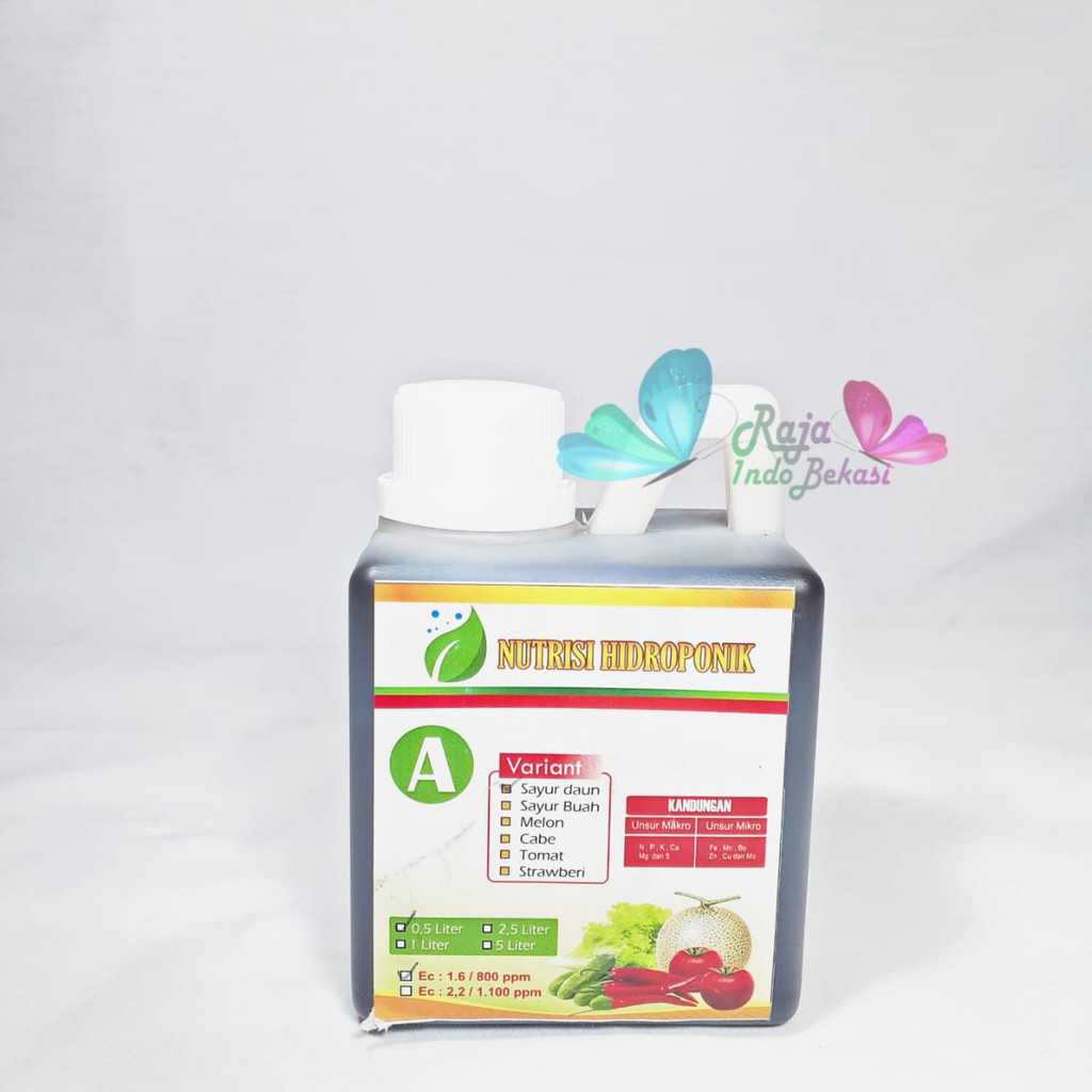 Ab Mix Cair Sayur Daun 500 Ml Pupuk Hidroponik Abmix Pekatan Cair Sayuran Daun Raja Indo Bekasi