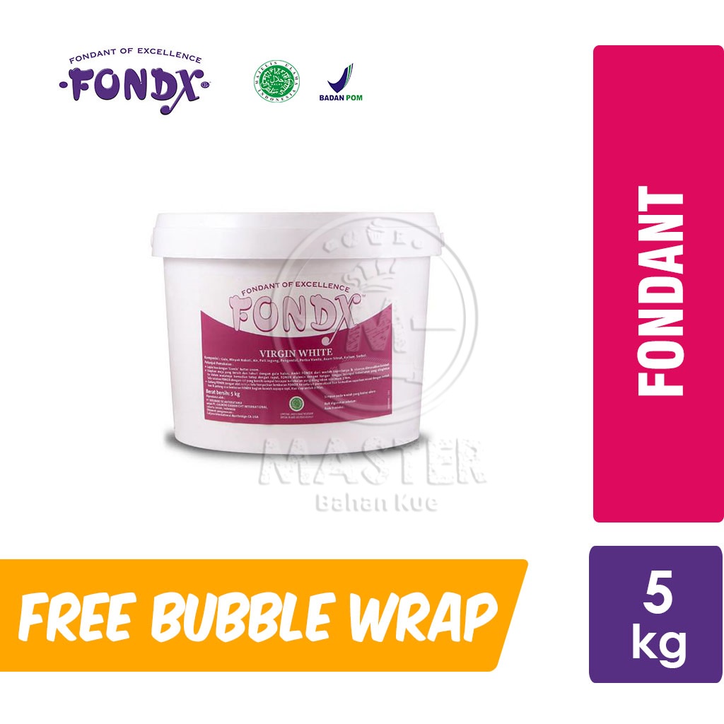 

Fondx/ Fondex White Fondant [PAIL 5kg]