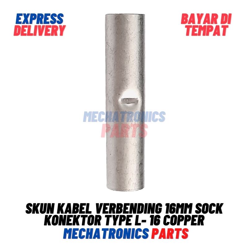 Skun Kabel Verbending 16mm Sock Konektor Type L- 16 Copper