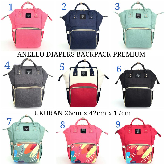 TAS RANSEL ANELLO DIAPERS BACKPACK GRADE ORI