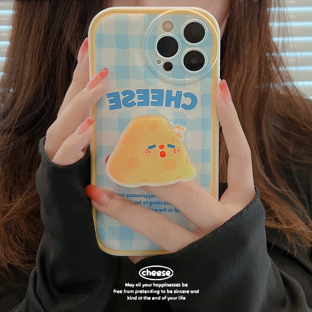 Soft Case Hp Gambar Kartun Keju Untuk Iphone 7 / 8plus / X / XR / XS / 11 / 12 / 13 / 14pro MAX