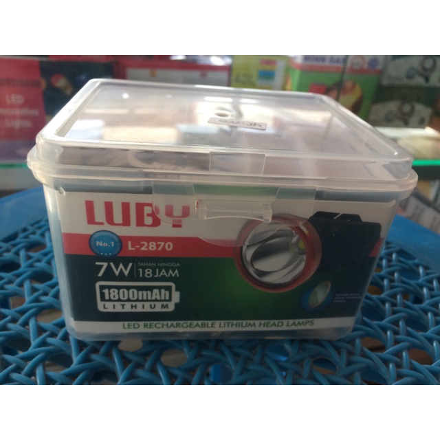Luby lampu sorot kepala potable LED head lamp