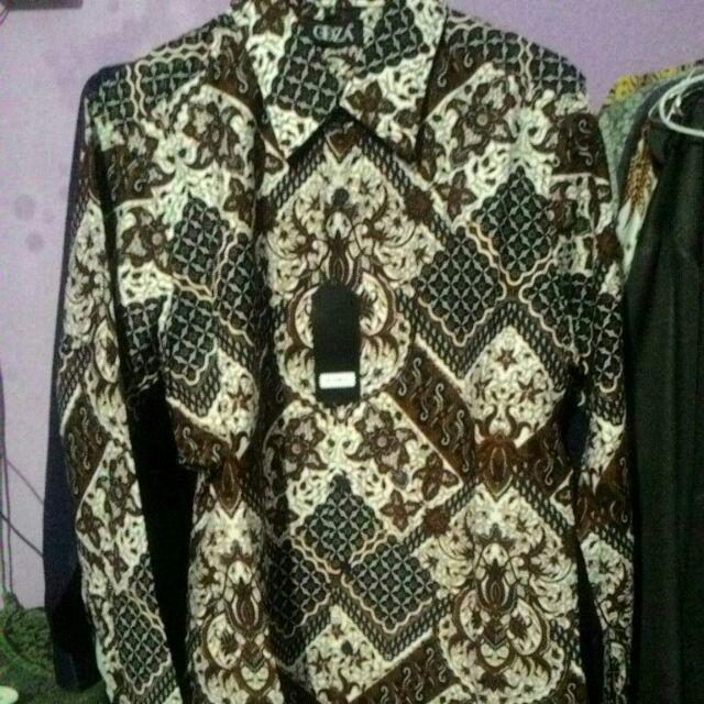 Odza Baju Pria Lengan Panjang Kemeja Pria Murah Kemeja Katun Batik Printing