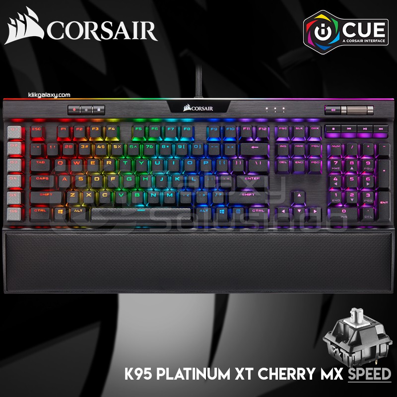 Corsair K95 Rgb Platinum Xt Mechanical Gaming Keyboard Cherry Mx Speed Shopee Indonesia