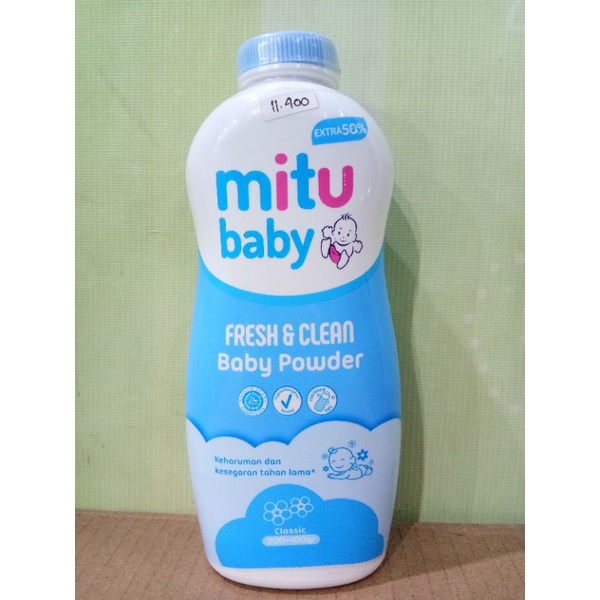 MITU BABY POWDER FRESH&amp;CLEAN CLASIC, FLORAL 200+100GR
