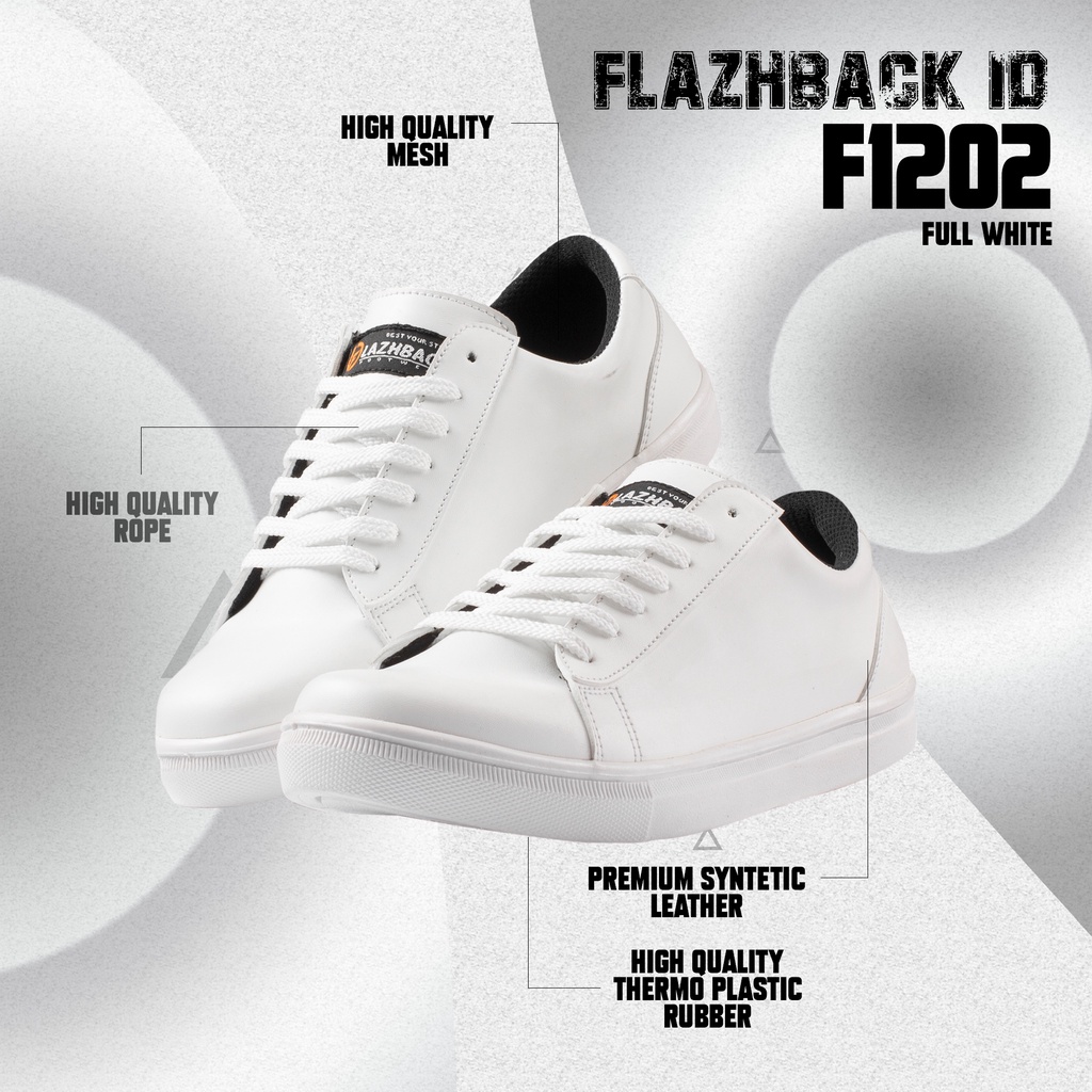 【COD】 Sepatu Sneaker Pria Warna Putih Sepatu Casual Kulit Sepatu Sekolah Gaya Korea Sepatu Kets Pria