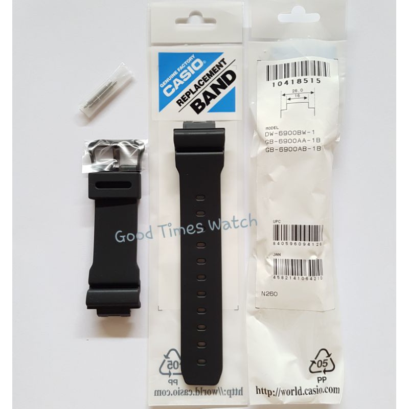 STRAP G-SHOCK DW 6900BB DW 6900BW GB 6900AA GB 6900AB Casio Original
