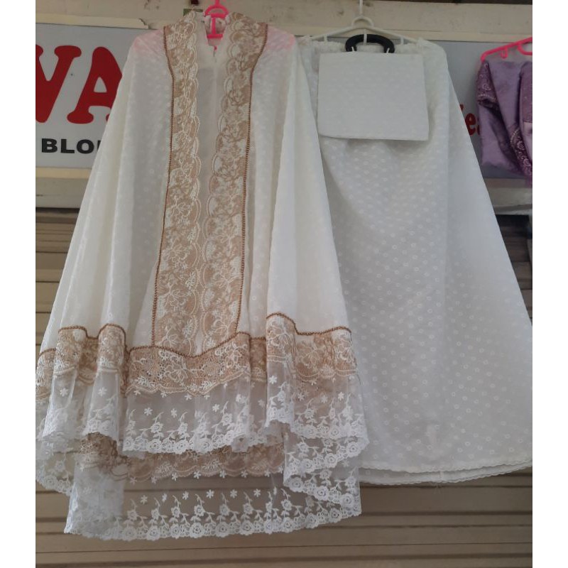 Mukena Katun Paris Ori bentol Premium