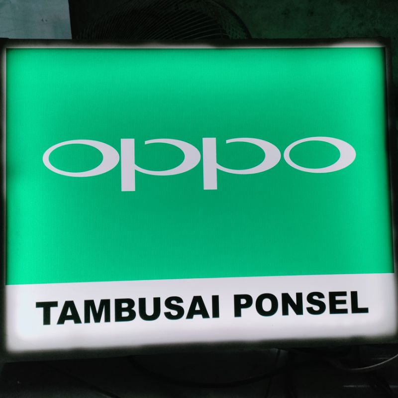 neon box akrilyc 30*40cm 2sisi tebal 5cm siku alumunium