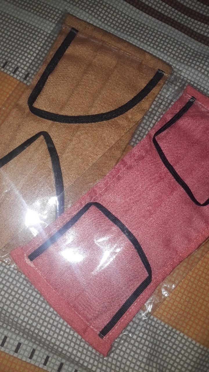 Masker Kain 2ply Bisa Diisi Tisu Tali Karet Earloop