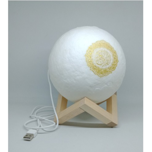 Moon Lamp Lampu Bulan 3D  Lampu Hias 7 Warna RGB Speaker Quran