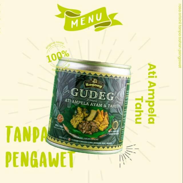 

Gudeg Bagong (Ati Ampela,ayam dan Tahu)