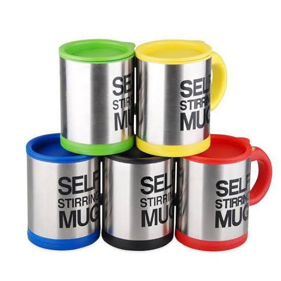 Gelas Self Stirring Mug / Gelas Unik Pengaduk Otomatis / Mug Aduk Otomatis / Gelas Mug Ajaib