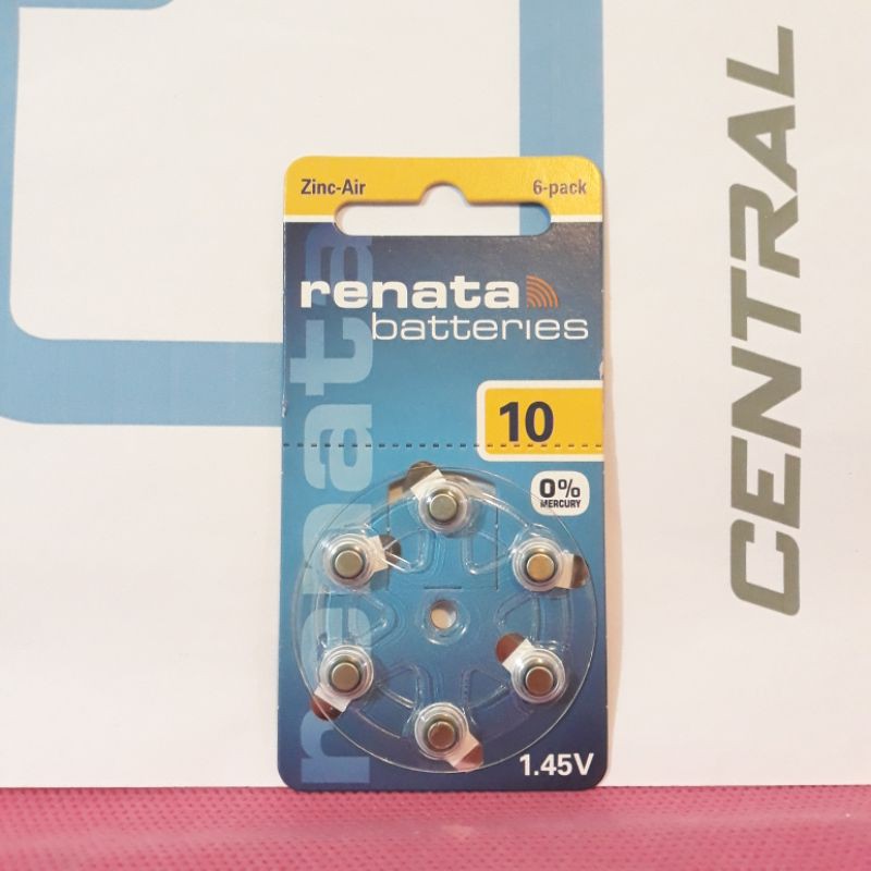 Batere Batre Baterai Renata 10 For Hearing Aid