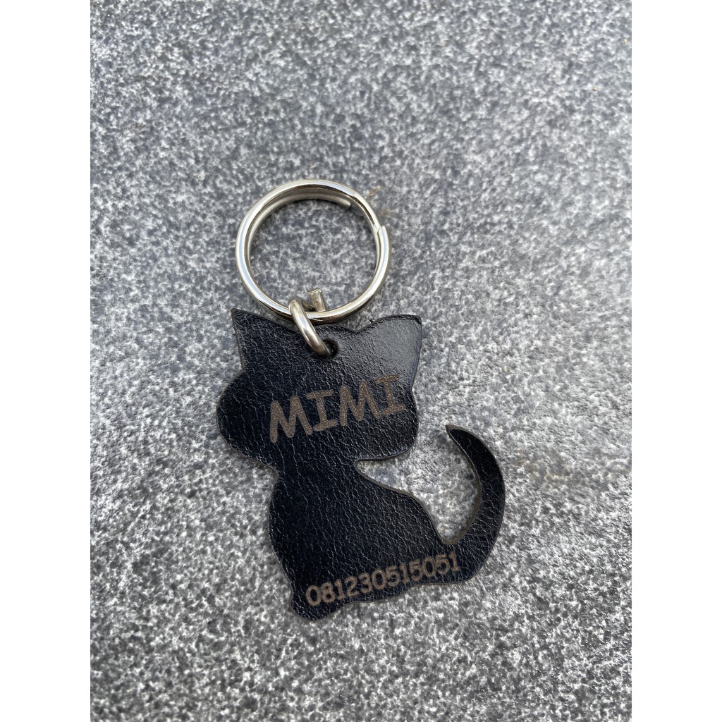 LIONTIN KALUNG KUCING CHIBI - GRATIS UKIR NAMA