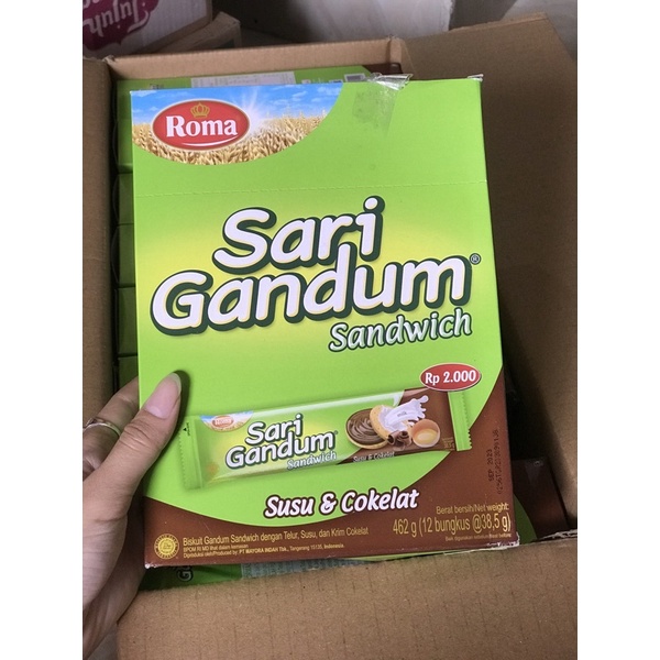 

sarigandum coklat isi(12)/box