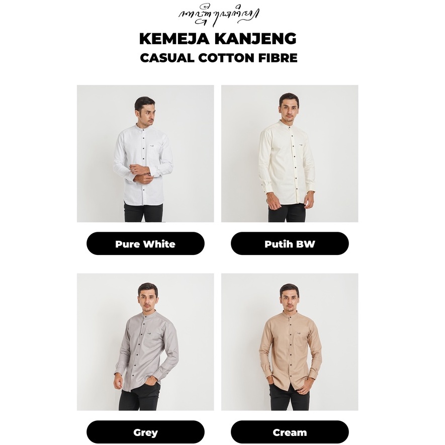 Kemeja Pria Lengan Panjang I Kemeja Kanjeng Casual Cotton Fibre Premium