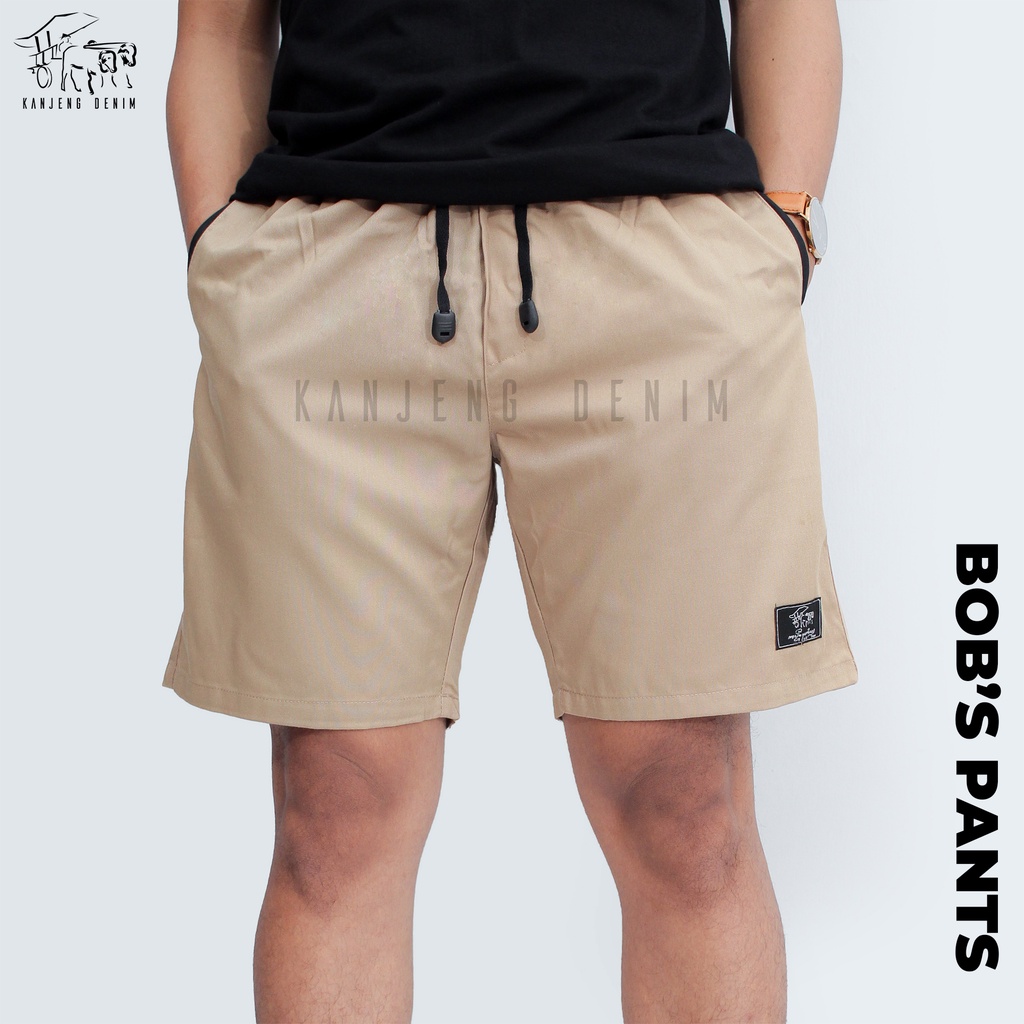 Kanjeng Denim Boardshort Celana Pendek BOB'S PANTS KHAKY