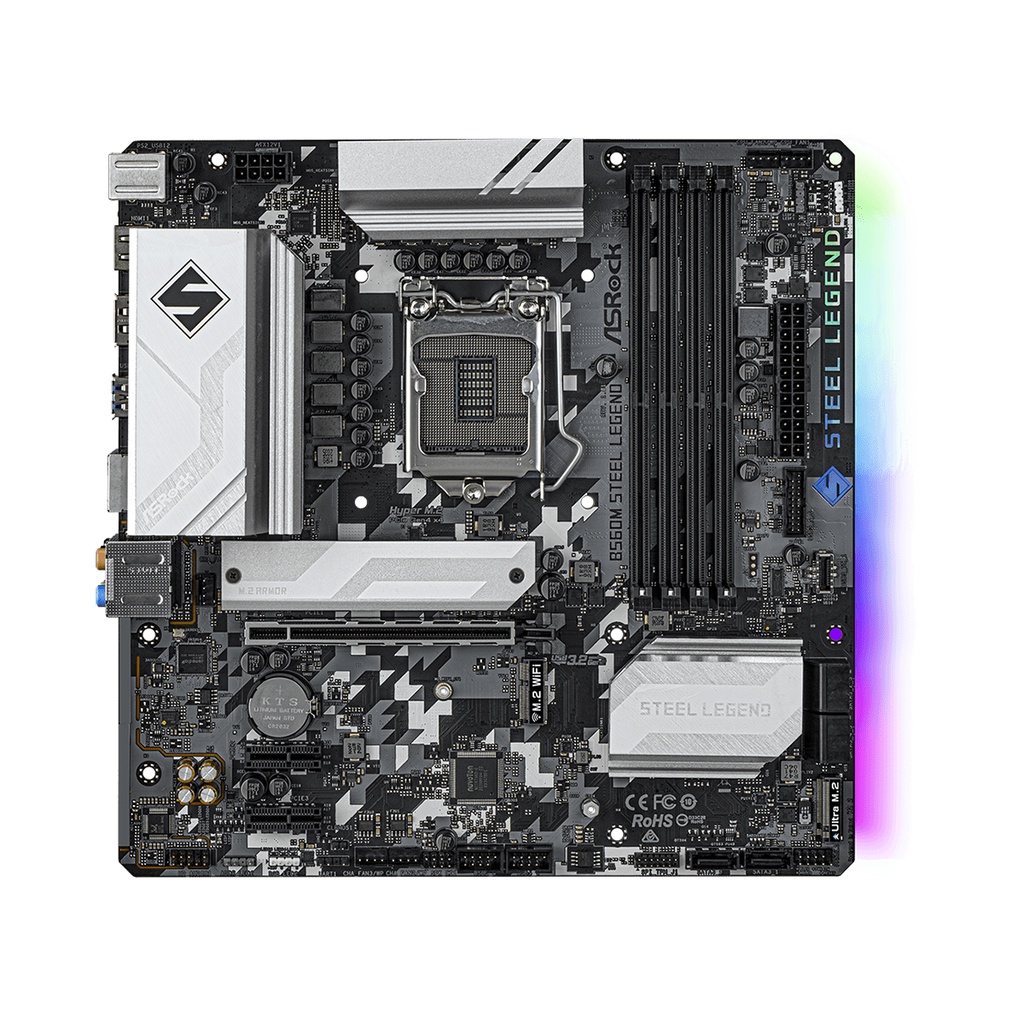 ASRock B560M Steel Legend (Socket Intel LGA 1200, Gen11, Gen 10, DDR4)