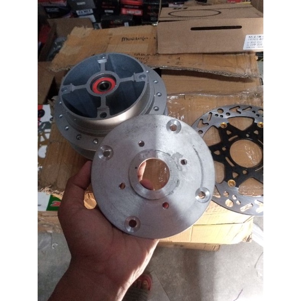 adaptor cakram Tiger Revo spacer Tiger Revo cakram belakang pakai cakram Yamaha Jupiter 220