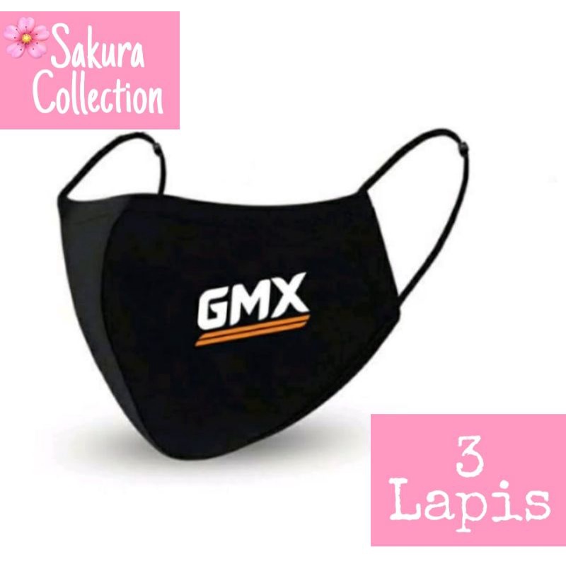 Masker Kain 3 Lapis GEOFFMAX GMX / Scuba Anak Dewasa / Earloop