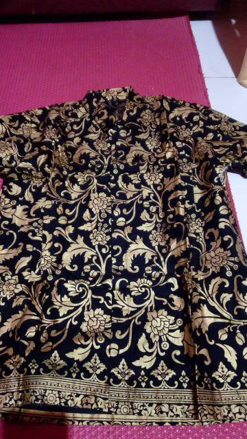 Maura Couple - Sania Ruffle Batik Couple Ori Ndoro Jowi Garansi Batik Hazana Batwing Lengan Panjang