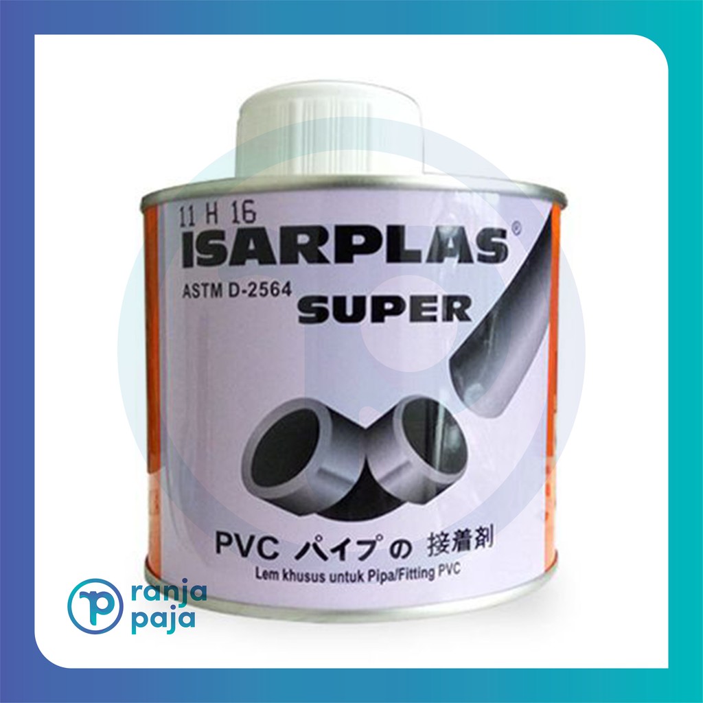 

Lem Pipa PVC Isarplas Kaleng Kuas 400 gram / Lem Paralon Isarplas