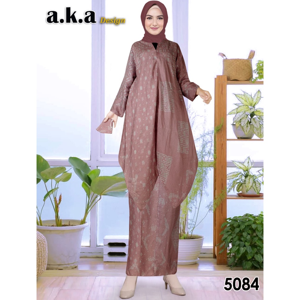 Setelan Rok Wanita Batik Viscose Semi Sutera Doby Premium Ukuran All Size FIt To XL Kode 5084 // Ste