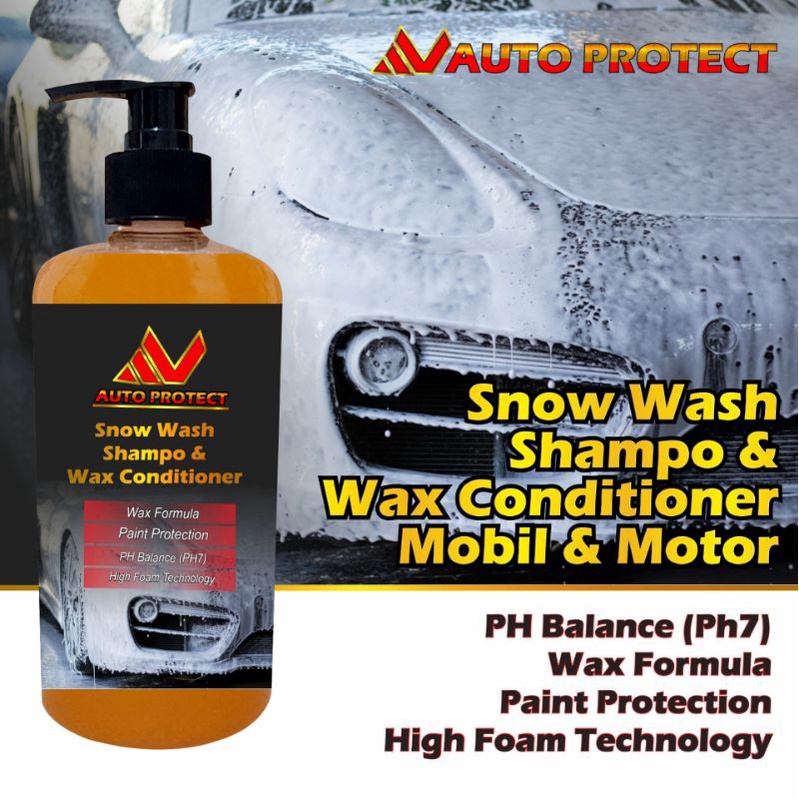 Snow Wash | Shampo Salju Mobil - Motor | Ph Balance - Wax Formula - High Foam Technology | By Av Auto Protect