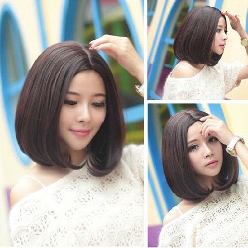 wig pendek tanpa poni