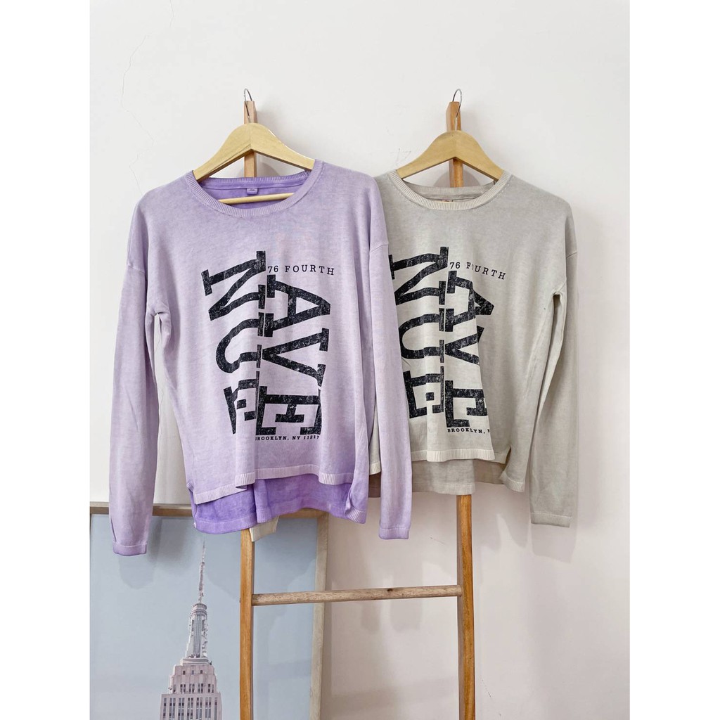 S oliver purple n grey longsleeve soft knit top